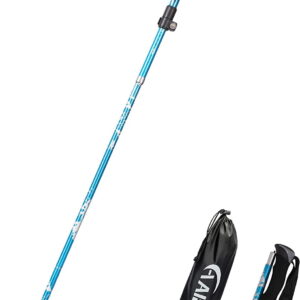 Lightweight Collapsible Trekking Pole - 7075 Aluminum Adjustable Walking Stick for Hiking & Travel, Foldable Quick-Lock Design, Single Adults niors