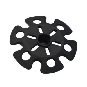 Raindrops Trekking Pole Snow Baskets Walking Accessory Black 1Pcs