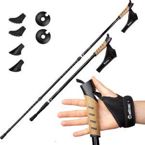 Powrx | Attrac Nordic Walking Sticks for Hiking Poles Aluminium Trekking Poles | 1